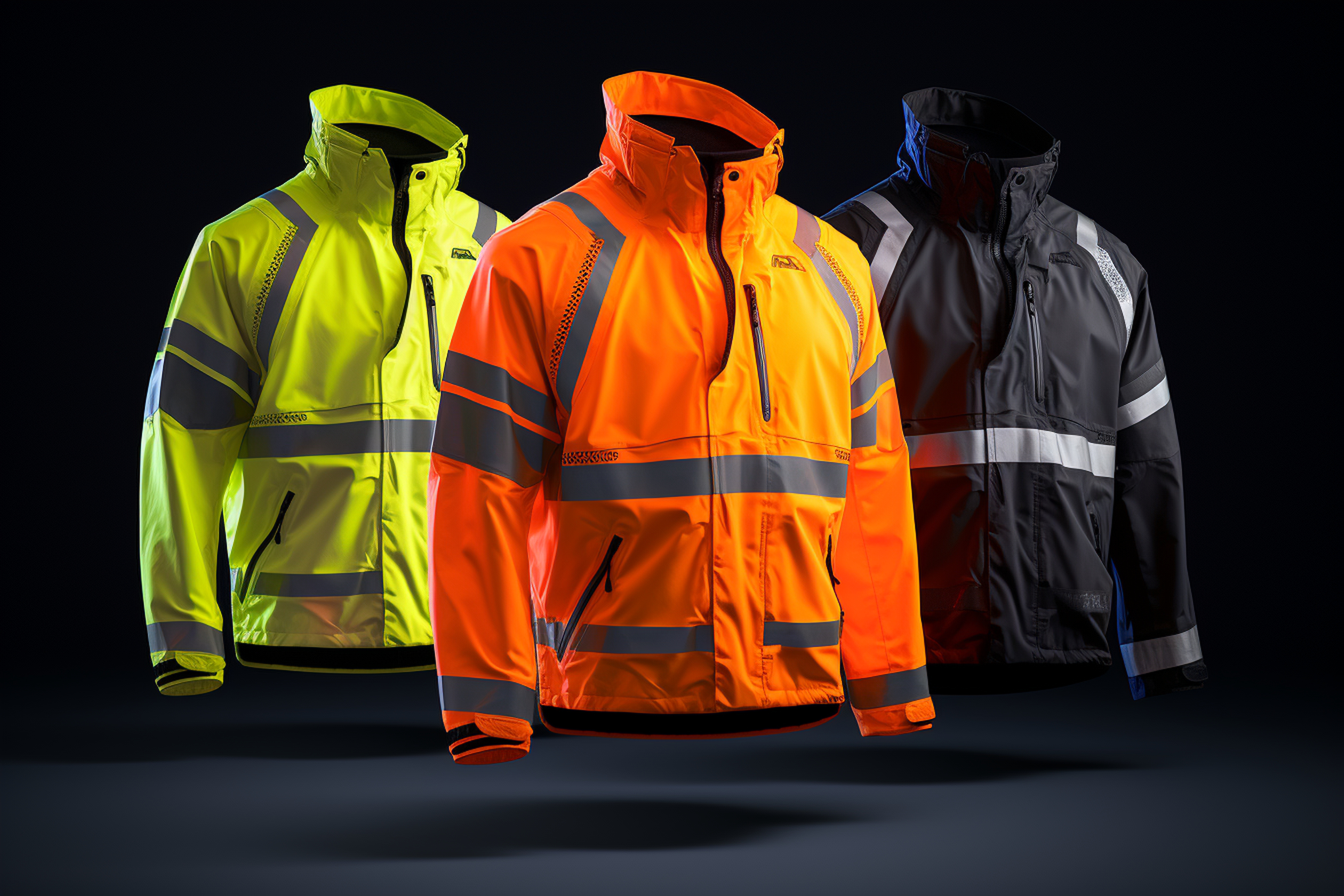 Sarı Polar Astar Reflektörlü Mont - GOV-REF-008