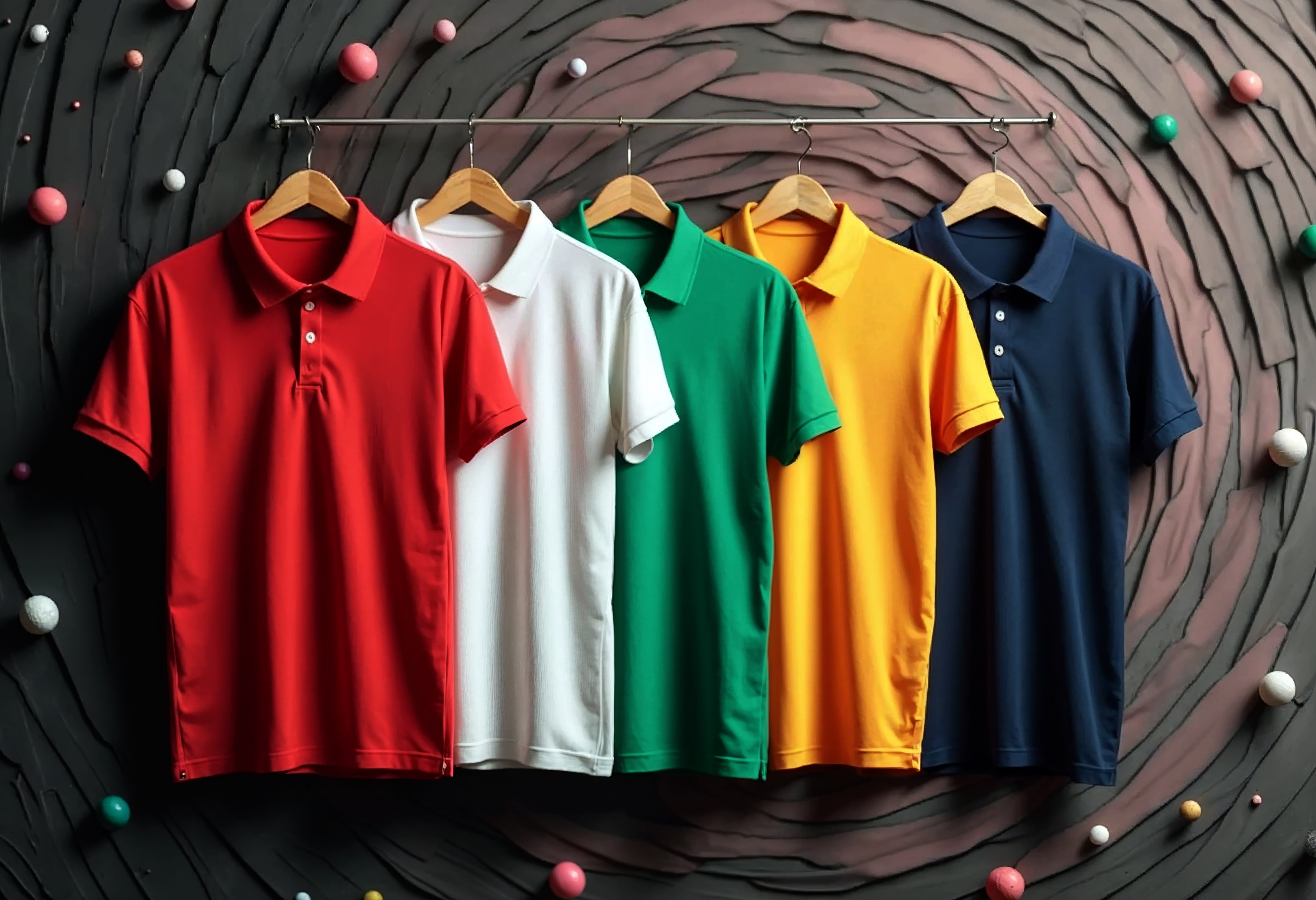 Polo T-Shirt Turuncu Yaka Şeritli - GOV-TSP-020